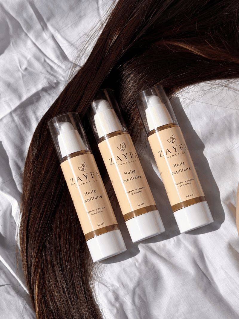 Pack 3 huiles de pousse Zayfa pour croissance et soin cheveux
